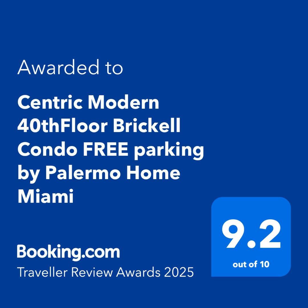 Centric Modern 40Thfloor Brickell Condo Free Parking By Palermo Home Miami Kültér fotó